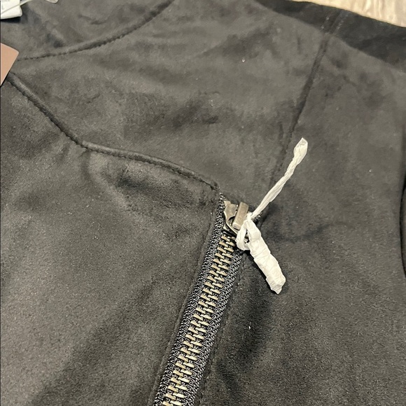 J. Jill Black Asymmetrical Zip Jacket New with tag Sizes large - Picture 4 of 7